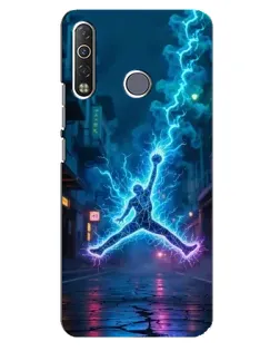 Чехол для TECNO Camon 12 Air CC6 с картинкой «Jordan Gold Jumpman»