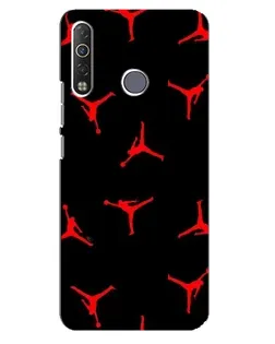 Чехол для TECNO Camon 12 Air CC6 с картинкой «Jordan Red Pattern»