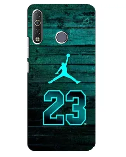 Чехол для TECNO Camon 12 Air CC6 с картинкой «Jordan Cyan 23»