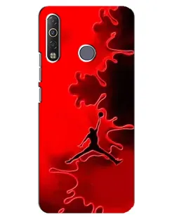 Чехол для TECNO Camon 12 Air CC6 с картинкой «Jordan Red Smoke»