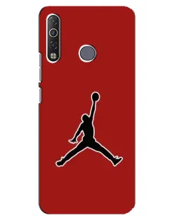 Чехол для TECNO Camon 12 Air CC6 с картинкой «Jordan Red Back»