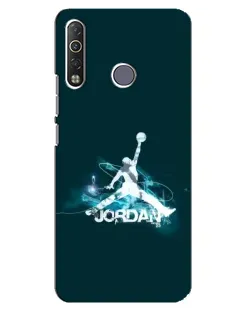 Чехол для TECNO Camon 12 Air CC6 с картинкой «Jordan Blue Fire»