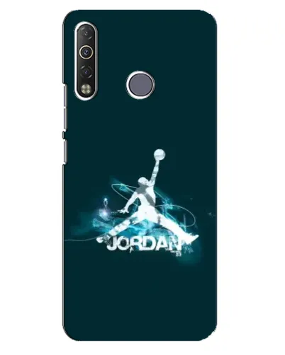 Чехол для TECNO Camon 12 Air CC6 с картинкой «Jordan Blue Fire» Чехол для TECNO Camon 12 Air CC6 с картинкой «Jordan Blue Fire»