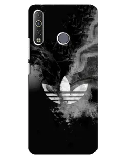 Чехол для TECNO Camon 12 Air CC6 с картинкой «Абстрактный дым Adidas»