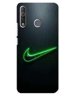 Чехол для TECNO Camon 12 Air CC6 с картинкой «Неоновый контур Nike» Чехол для TECNO Camon 12 Air CC6 с картинкой «Неоновый контур Nike»