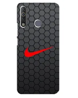 Чехол для TECNO Camon 12 Air CC6 с картинкой «Nike — карбоновая сетка»
