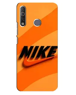 Чехол для TECNO Camon 12 Air CC6 с картинкой «Оранжевый драйв Nike»
