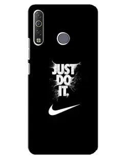 Чехол для TECNO Camon 12 Air CC6 с картинкой «Текстовый принт Nike»
