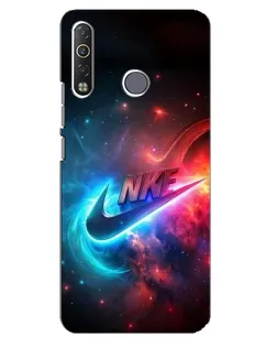 Чехол для TECNO Camon 12 Air CC6 с картинкой «Огненный логотип Nike»
