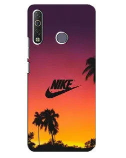 Чехол для TECNO Camon 12 Air CC6 с картинкой «Nike на закате солнца»