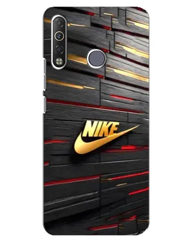 Чехол для TECNO Camon 12 Air CC6 с картинкой «Золотой Nike на металле» Чехол для TECNO Camon 12 Air CC6 с картинкой «Золотой Nike на металле»