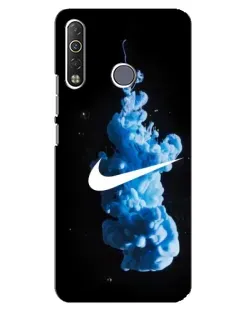 Чехол для TECNO Camon 12 Air CC6 с картинкой «Nike и синий дым»