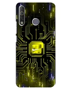 Чехол для TECNO Camon 12 Air CC6 с картинкой «Nike — золотая искра»