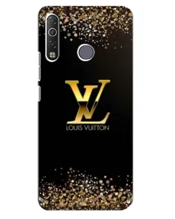 Чехол для TECNO Camon 12 Air CC6 с картинкой «LV — золотые искры»