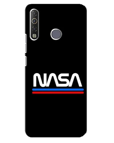 Чехол для TECNO Camon 12 Air CC6 с картинкой «NASA — классика Red Blue» Чехол для TECNO Camon 12 Air CC6 с картинкой «NASA — классика Red Blue»