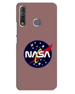 Чехол для TECNO Camon 12 Air CC6 с картинкой «NASA — ретро космос»