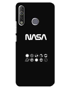 Чехол для TECNO Camon 12 Air CC6 с картинкой «NASA — технический принт»