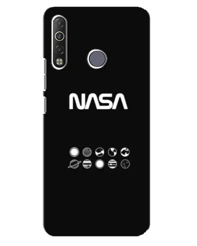 Чехол для TECNO Camon 12 Air CC6 с картинкой «NASA — технический принт» Чехол для TECNO Camon 12 Air CC6 с картинкой «NASA — технический принт»