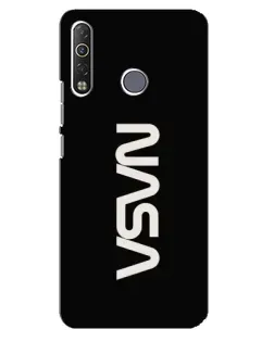 Чехол для TECNO Camon 12 Air CC6 с картинкой «NASA — вертикальный логотип»