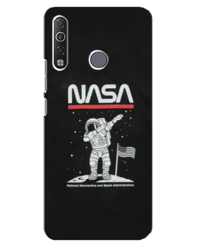 Чехол для TECNO Camon 12 Air CC6 с картинкой «NASA — шагаем по Луне» Чехол для TECNO Camon 12 Air CC6 с картинкой «NASA — шагаем по Луне»