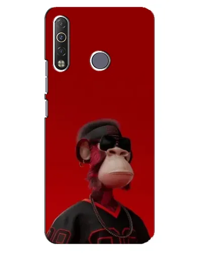 Чехол для TECNO Camon 12 Air CC6 с картинкой «Bored Ape в красном» Чехол для TECNO Camon 12 Air CC6 с картинкой «Bored Ape в красном»