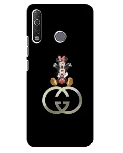 Чехол для TECNO Camon 12 Air CC6 с картинкой «Минни Маус на лого»
