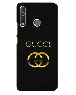 Чехол для TECNO Camon 12 Air CC6 с картинкой «Золотой логотип Gucci»