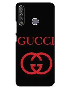 Чехол для TECNO Camon 12 Air CC6 с картинкой «Gucci — красный логотип»