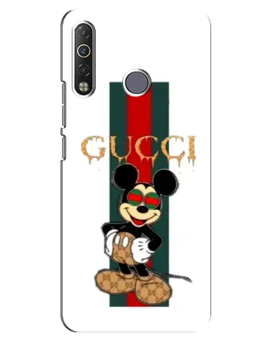 Чехол для TECNO Camon 12 Air CC6 с картинкой «Микки Маус Gucci — полосы» Чехол для TECNO Camon 12 Air CC6 с картинкой «Микки Маус Gucci — полосы»