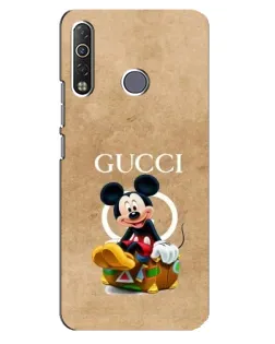 Чехол для TECNO Camon 12 Air CC6 с картинкой «Микки Маус Gucci — крафт»