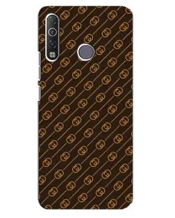 Чехол для TECNO Camon 12 Air CC6 с картинкой «Gucci — золотые диагонали»