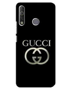 Чехол для TECNO Camon 12 Air CC6 с картинкой «Gucci — золото на черном»