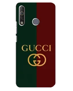 Чехол для TECNO Camon 12 Air CC6 с картинкой «Gucci — темно-зеленый градиент»
