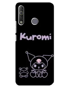 Чехол для TECNO Camon 12 Air CC6 с картинкой «Kuromi — черный минимализм» Чехол для TECNO Camon 12 Air CC6 с картинкой «Kuromi — черный минимализм»