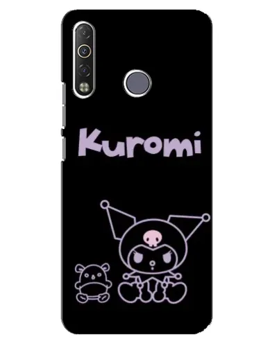 Чехол для TECNO Camon 12 Air CC6 с картинкой «Kuromi — черный минимализм» Чехол для TECNO Camon 12 Air CC6 с картинкой «Kuromi — черный минимализм»