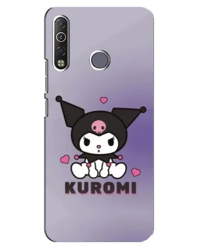 Чехол для TECNO Camon 12 Air CC6 с картинкой «Kuromi — фиолетовый арт» Чехол для TECNO Camon 12 Air CC6 с картинкой «Kuromi — фиолетовый арт»
