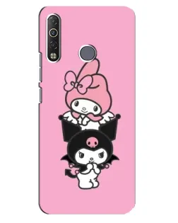 Чехол для TECNO Camon 12 Air CC6 с картинкой «Трио My Melody и Kuromi»