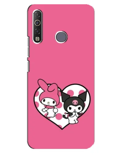 Чехол для TECNO Camon 12 Air CC6 с картинкой «Kuromi и My Melody» Чехол для TECNO Camon 12 Air CC6 с картинкой «Kuromi и My Melody»