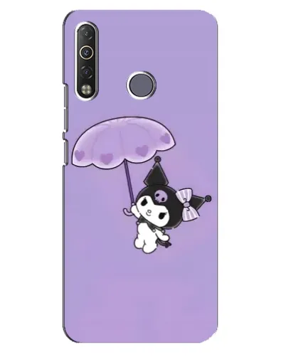 Чехол для TECNO Camon 12 Air CC6 с картинкой «Kuromi с зонтиком» Чехол для TECNO Camon 12 Air CC6 с картинкой «Kuromi с зонтиком»