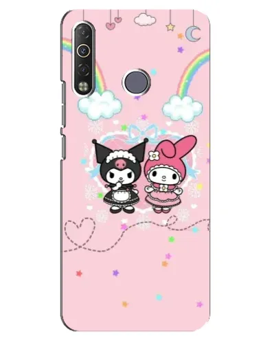 Чехол для TECNO Camon 12 Air CC6 с картинкой «My Melody и Kuromi» Чехол для TECNO Camon 12 Air CC6 с картинкой «My Melody и Kuromi»