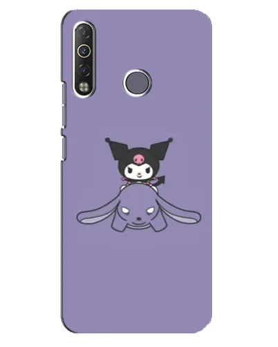 Чехол для TECNO Camon 12 Air CC6 с картинкой «Kuromi на лиловом фоне» Чехол для TECNO Camon 12 Air CC6 с картинкой «Kuromi на лиловом фоне»