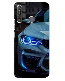 Чехол для TECNO Camon 12 Air CC6 с картинкой «Взгляд BMW с синими фарами»