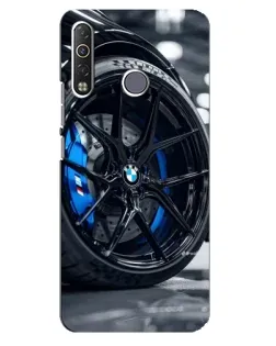 Чехол для TECNO Camon 12 Air CC6 с картинкой «Колесо BMW вблизи»