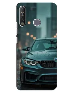 Чехол для TECNO Camon 12 Air CC6 с картинкой «BMW в огнях города»