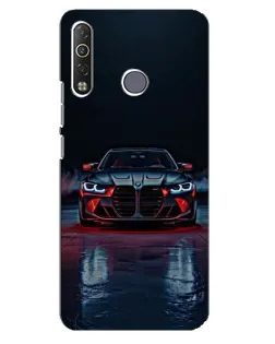 Чехол для TECNO Camon 12 Air CC6 с картинкой «BMW на мокрой дороге»