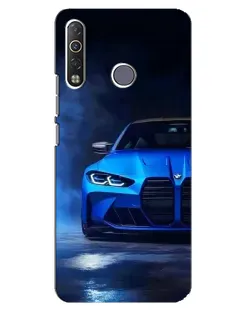 Чехол для TECNO Camon 12 Air CC6 с картинкой «Голубая BMW M4»