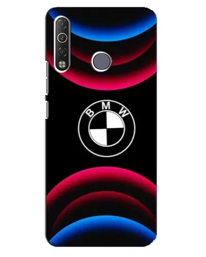 Чехол для TECNO Camon 12 Air CC6 с картинкой «Логотип BMW и неоновые дуги» Чехол для TECNO Camon 12 Air CC6 с картинкой «Логотип BMW и неоновые дуги»