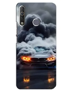 Чехол для TECNO Camon 12 Air CC6 с картинкой «BMW в дыму»