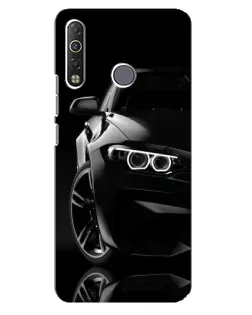 Чохол для TECNO Camon 12 Air CC6 з картинкою «Чорна BMW — профіль»