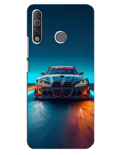 Чохол для TECNO Camon 12 Air CC6 з картинкою «BMW — вогні неону»